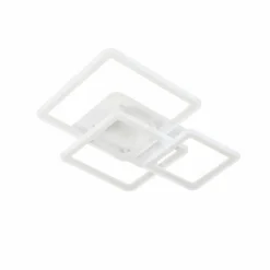 Plafonnier Fischer & Honsel Gelder LED Blanc, 1 lumière, Télécommandes, Changeur de couleurs