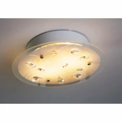 Plafonnier 2flg. Blanc, 2 lumières