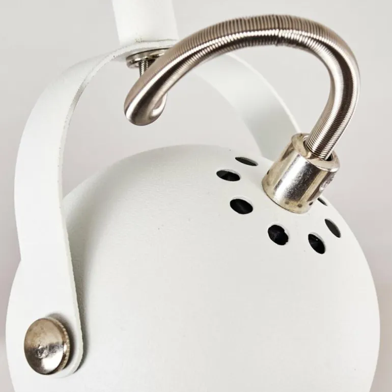 Plafonnier Gadmen Chrome, Blanc, 1 lumière