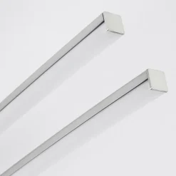 Plafonnier Georgina LED Chrome, 2 lumières
