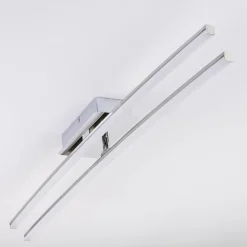 Plafonnier Georgina LED Chrome, 2 lumières