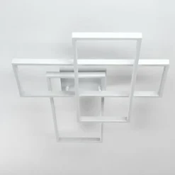 Plafonnier Ghana LED Blanc, 4 lumières, Télécommandes, Changeur de couleurs