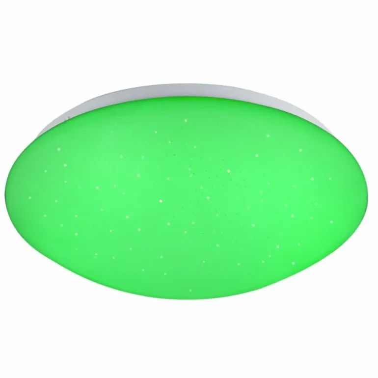 Plafonnier Globo Atreju I LED Blanc, 1 lumière, Télécommandes, Changeur de couleurs