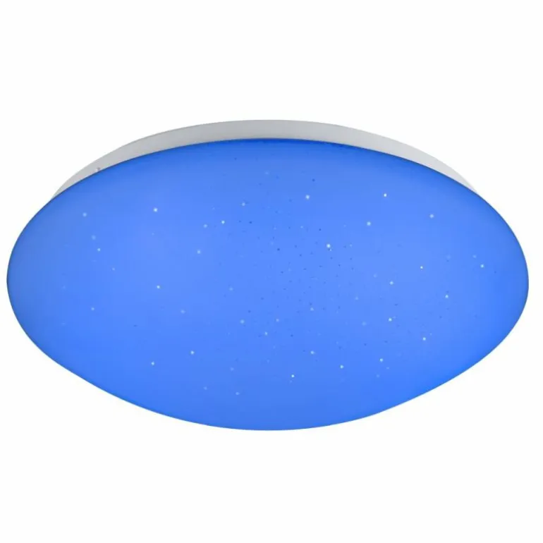 Plafonnier Globo Atreju I LED Blanc, 1 lumière, Télécommandes, Changeur de couleurs