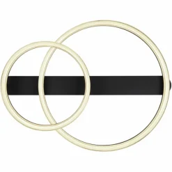 Plafonnier Globo AUGUSTO LED Or, Noir, 2 lumières, Télécommandes, Changeur de couleurs