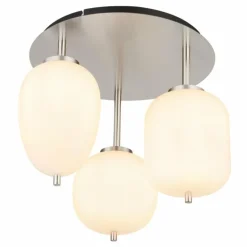 Plafonnier Globo BLACKY Nickel mat, 3 lumières