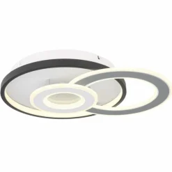 Plafonnier Globo BRIENNA LED Blanc, 1 lumière, Télécommandes