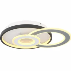 Plafonnier Globo BRIENNA LED Blanc, 1 lumière, Télécommandes