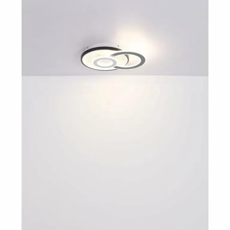 Plafonnier Globo BRIENNA LED Blanc, 1 lumière, Télécommandes