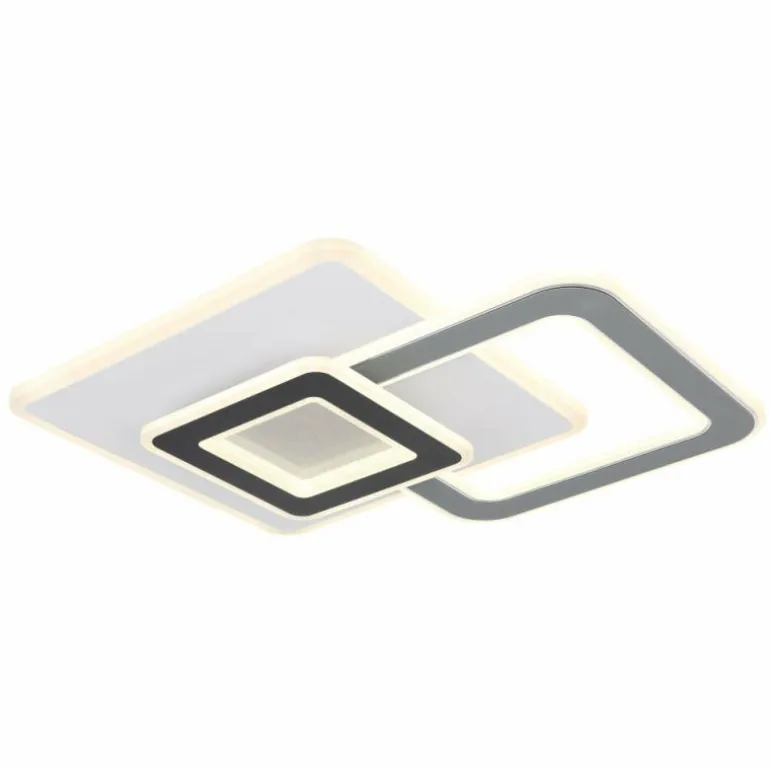 Plafonnier Globo BRIENNA LED Blanc, 1 lumière, Télécommandes
