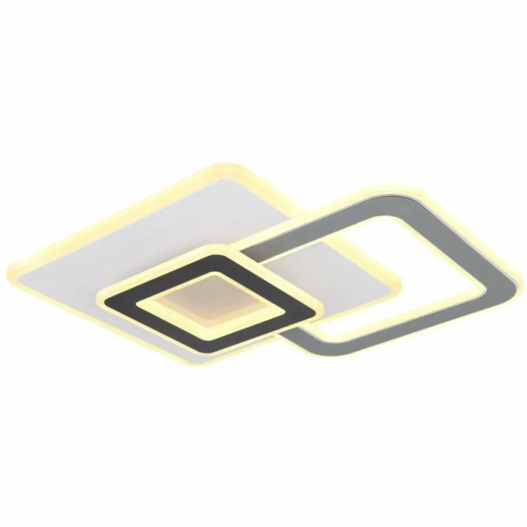 Plafonnier Globo BRIENNA LED Blanc, 1 lumière, Télécommandes