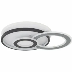 Plafonnier Globo BRIENNA LED Gris, Blanc, 1 lumière, Télécommandes