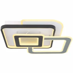 Plafonnier Globo BRIENNA LED Gris, Blanc, 1 lumière, Télécommandes