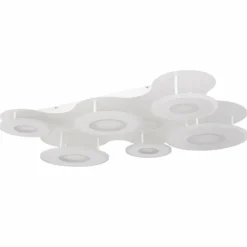 Plafonnier Globo FLAVETTO LED Blanc, 1 lumière, Télécommandes