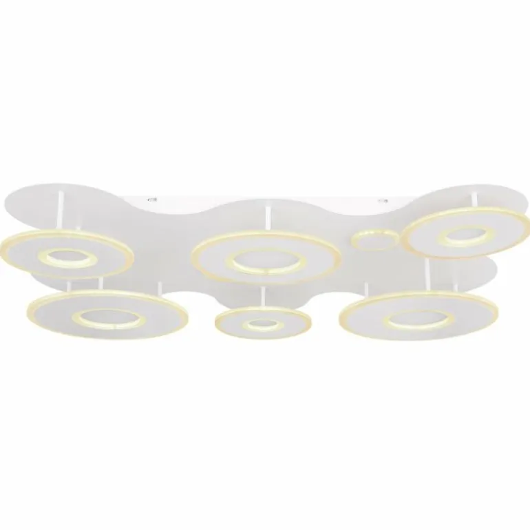 Plafonnier Globo FLAVETTO LED Blanc, 1 lumière, Télécommandes