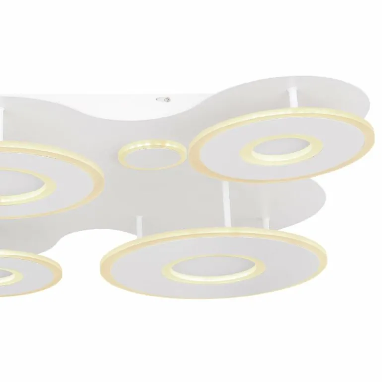 Plafonnier Globo FLAVETTO LED Blanc, 1 lumière, Télécommandes
