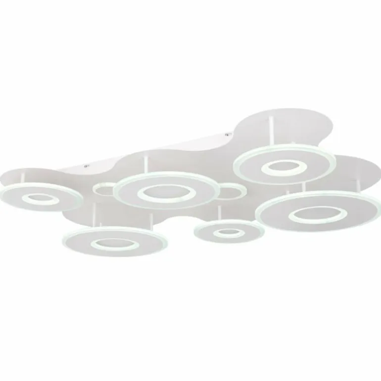 Plafonnier Globo FLAVETTO LED Blanc, 1 lumière, Télécommandes
