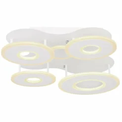 Plafonnier Globo FLAVETTO LED Blanc, 1 lumière, Télécommandes