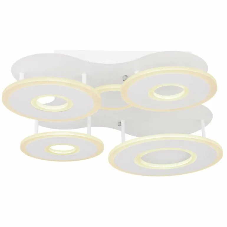 Plafonnier Globo FLAVETTO LED Blanc, 1 lumière, Télécommandes