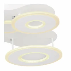 Plafonnier Globo FLAVETTO LED Blanc, 1 lumière, Télécommandes