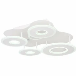Plafonnier Globo FLAVETTO LED Blanc, 1 lumière, Télécommandes