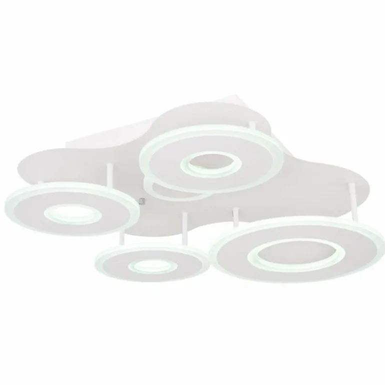Plafonnier Globo FLAVETTO LED Blanc, 1 lumière, Télécommandes