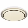 Plafonnier Globo FOPPA LED Blanc, 2 lumières, Télécommandes, Changeur de couleurs