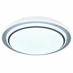 Plafonnier Globo FOPPA LED Blanc, 2 lumières, Télécommandes, Changeur de couleurs