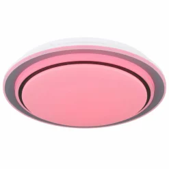 Plafonnier Globo FOPPA LED Blanc, 2 lumières, Télécommandes, Changeur de couleurs