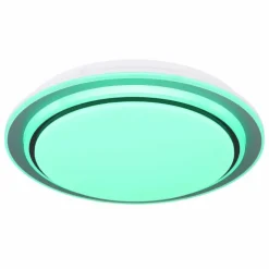 Plafonnier Globo FOPPA LED Blanc, 2 lumières, Télécommandes, Changeur de couleurs