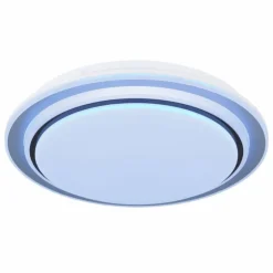 Plafonnier Globo FOPPA LED Blanc, 2 lumières, Télécommandes, Changeur de couleurs