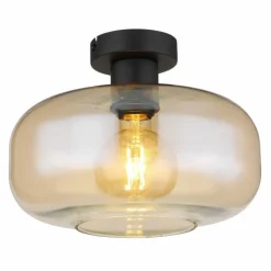 Plafonnier Globo GIUSEPPE Noir, 1 lumière