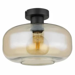 Plafonnier Globo GIUSEPPE Noir, 1 lumière