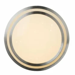Plafonnier Globo INA Blanc, 2 lumières, Télécommandes, Changeur de couleurs