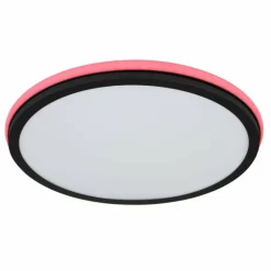 Plafonnier Globo JAXXI LED Noir, 2 lumières, Télécommandes, Changeur de couleurs