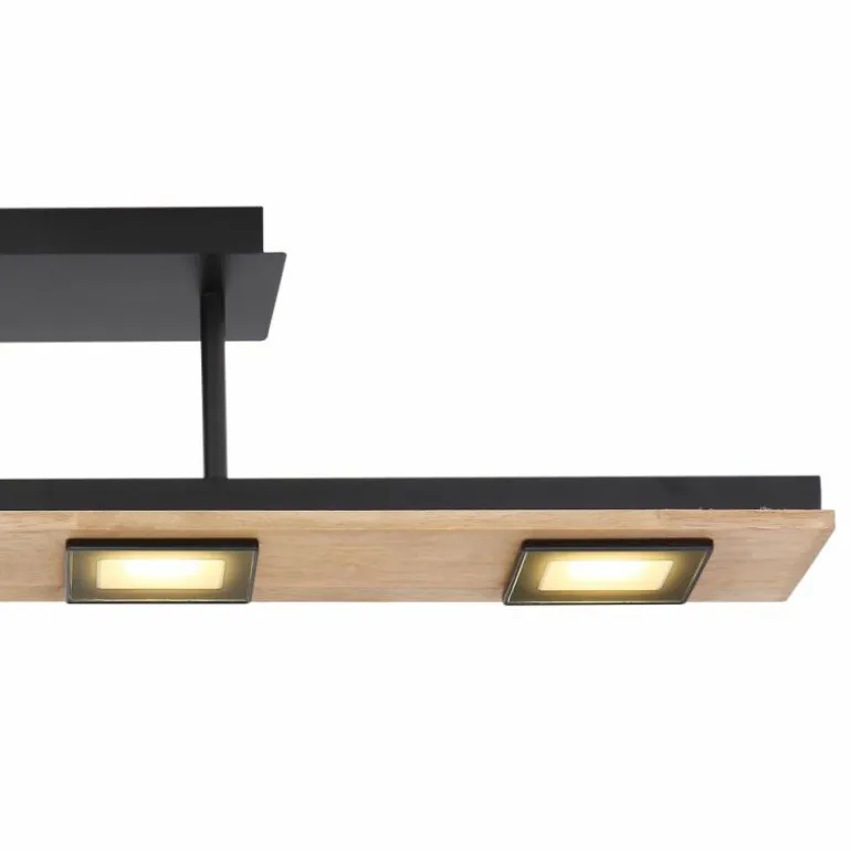 Plafonnier Globo JOYA LED Noir, 4 lumières