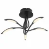 Plafonnier Globo KAELA LED Noir, 1 lumière