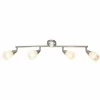 Plafonnier Globo KRISTALL Nickel mat, 4 lumières