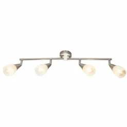Plafonnier Globo KRISTALL Nickel mat, 4 lumières