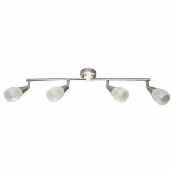 Plafonnier Globo KRISTALL Nickel mat, 4 lumières
