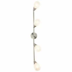 Plafonnier Globo KRISTALL Nickel mat, 4 lumières