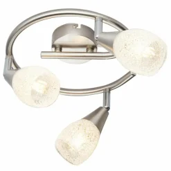 Plafonnier Globo KRISTALL Nickel mat, 3 lumières