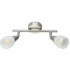 Plafonnier Globo KRISTALL Nickel mat, 2 lumières