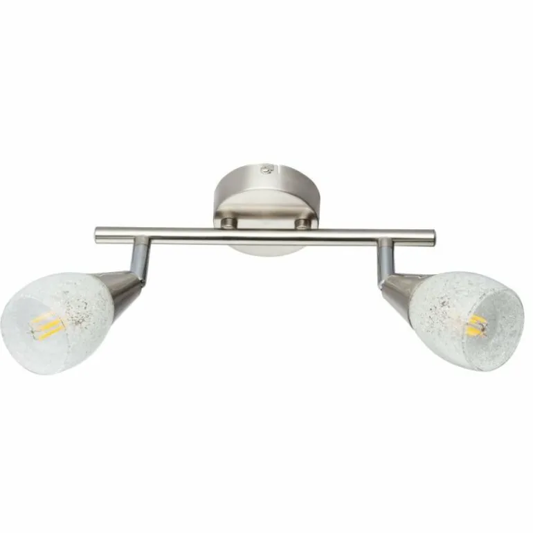Plafonnier Globo KRISTALL Nickel mat, 2 lumières