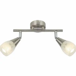 Plafonnier Globo KRISTALL Nickel mat, 2 lumières