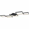 Plafonnier Globo KURIO LED Noir, 1 lumière, Télécommandes