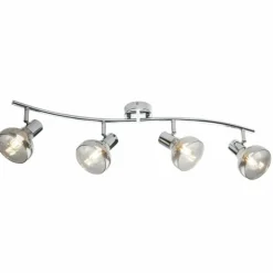 Plafonnier Globo LOTHAR Gris, 4 lumières