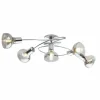 Plafonnier Globo LOTHAR Gris, 5 lumières