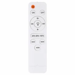 Plafonnier Globo MEFFA LED Blanc, 1 lumière, Télécommandes