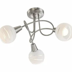 Plafonnier Globo Nickel mat, 3 lumières